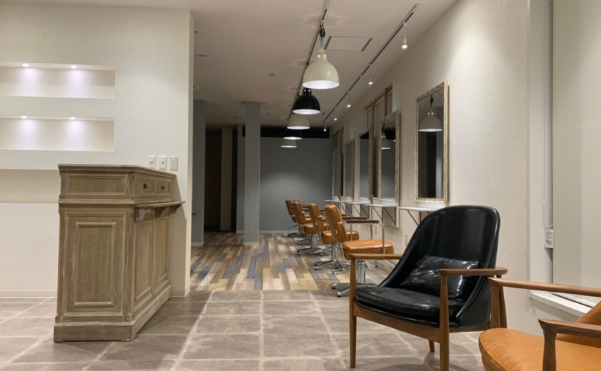 アクロス ヘアーデザイン 溝の口 美容室 美容室店舗 内装デザインならエスプリデザイン